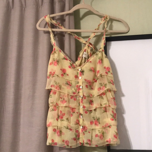 Abercrombie and Fitch Floral Tiered Top - Picture 3 of 6